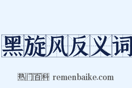 黑旋风反义词是什么意思的图片